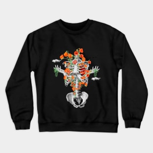 Floral SKELETON Crewneck Sweatshirt